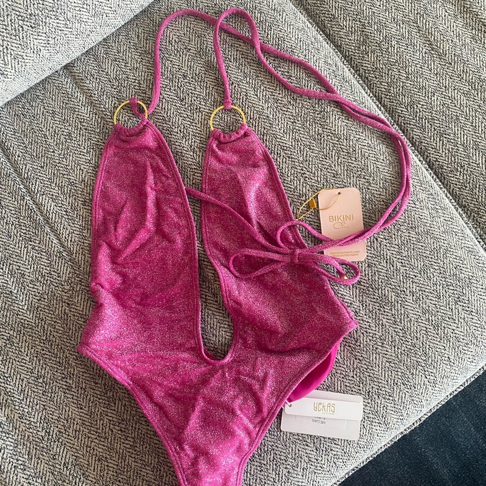 Pink Glitter One Piece